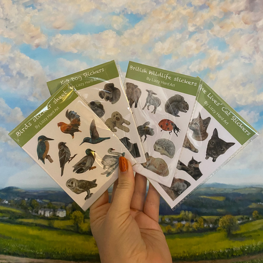 Sticker Sheet | Hand Drawn Animal Designs | Dogs