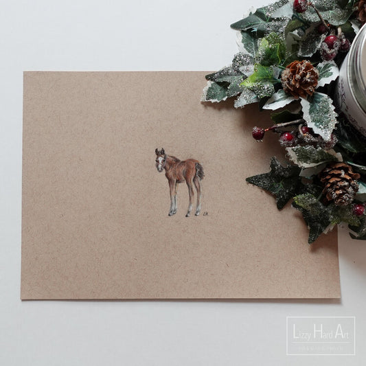 Foal | Original Artwork | Miniature Drawing