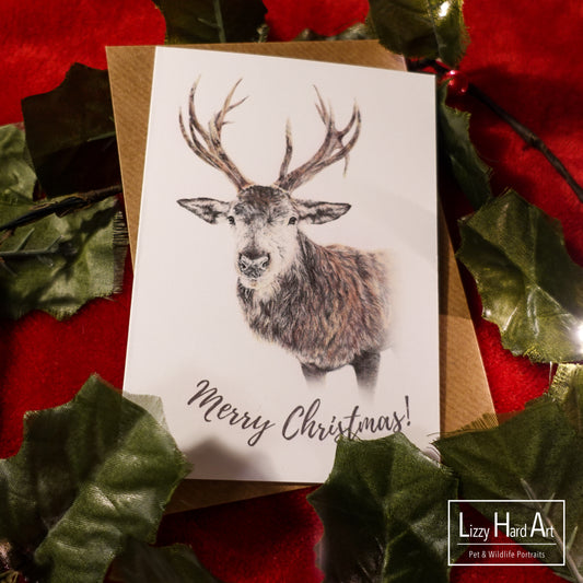 Reindeer | "Merry Christmas" Card