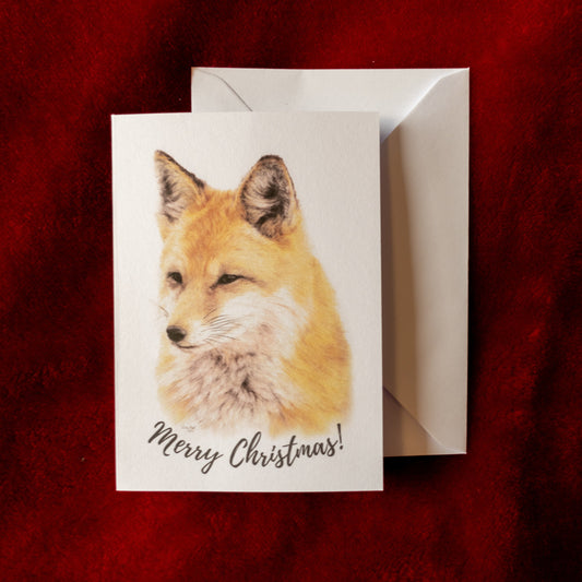 Hand-made fox card