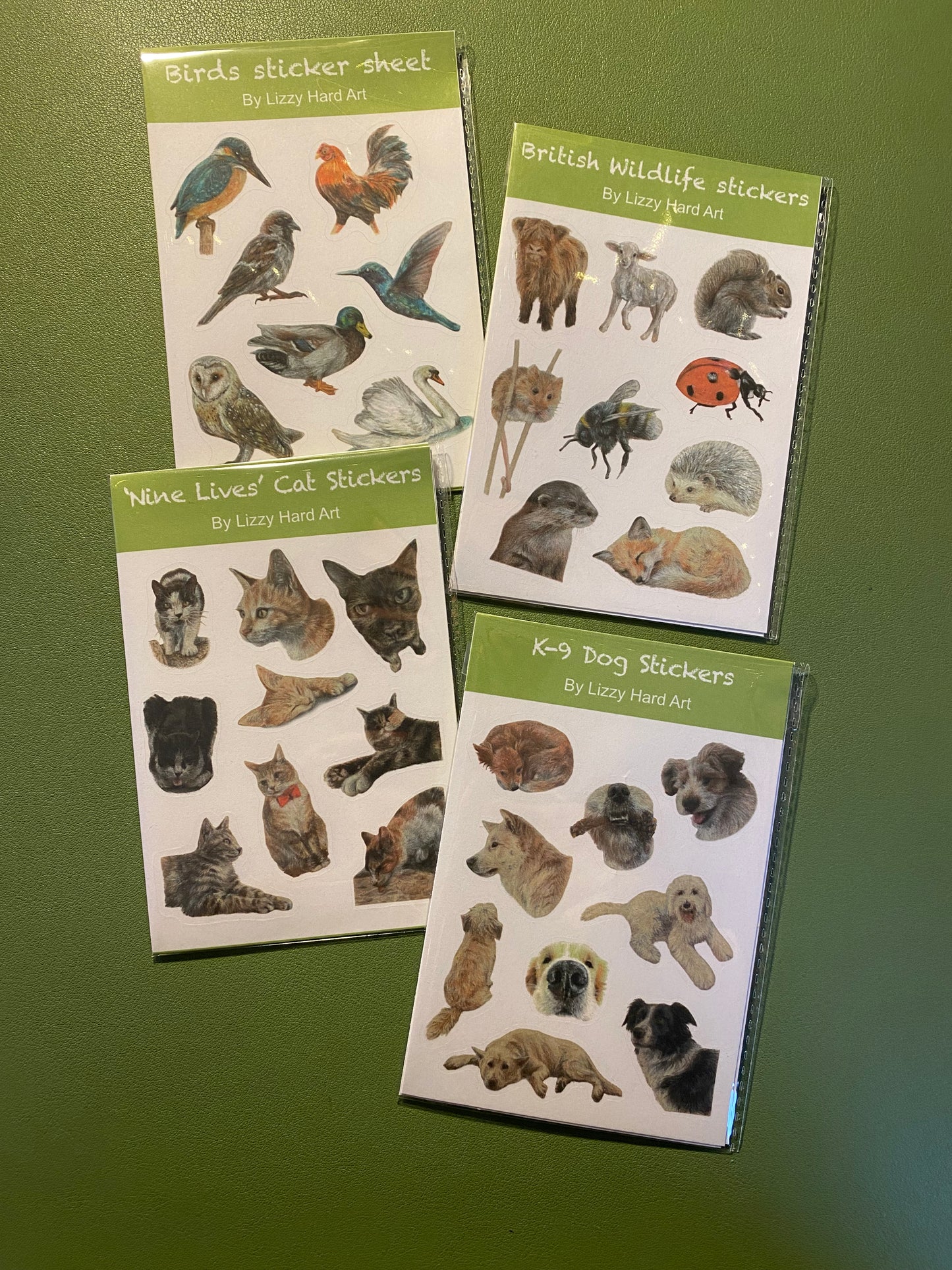 Sticker Sheet | Hand Drawn Animal Designs | British Wildlife