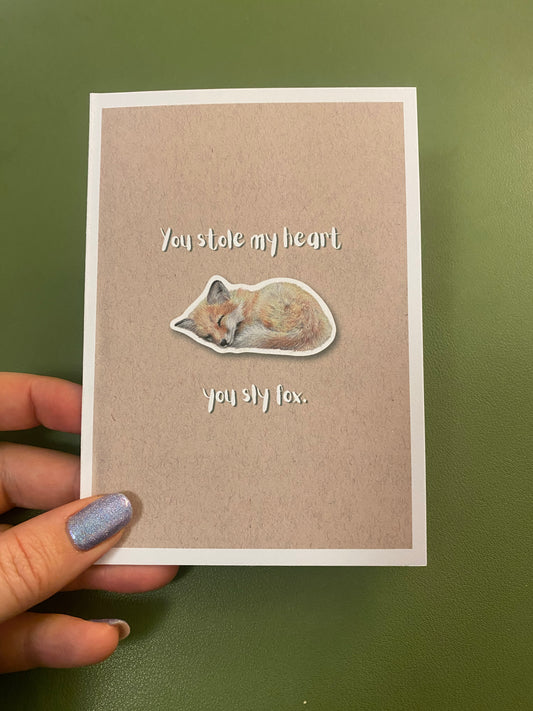 You Stole My Heart You Sly Fox | Valentines Card