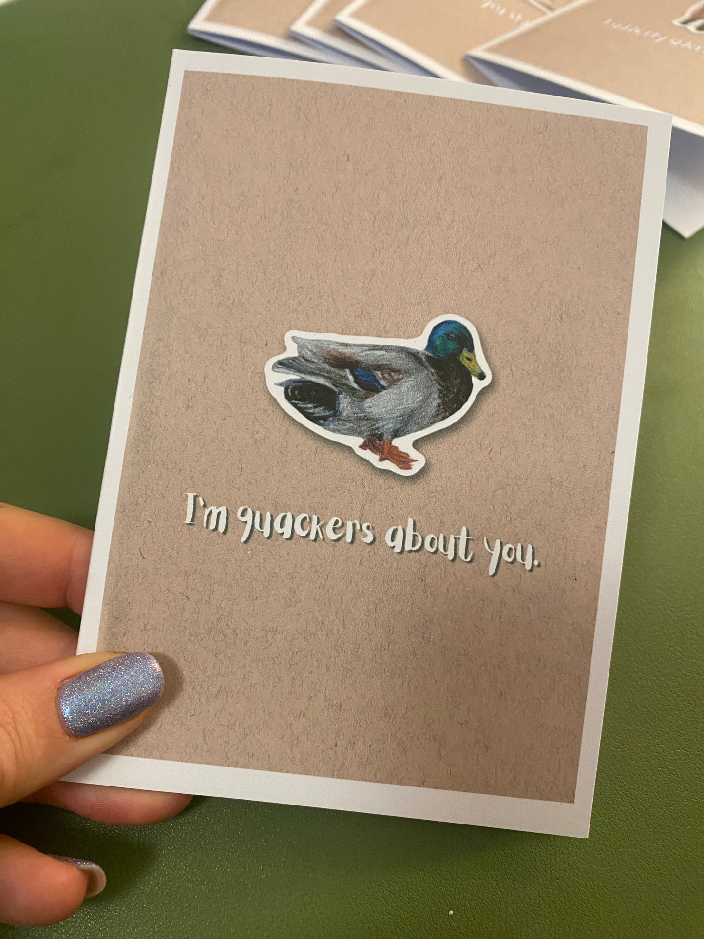 I'm Quackers About You Duck | Valentines Card