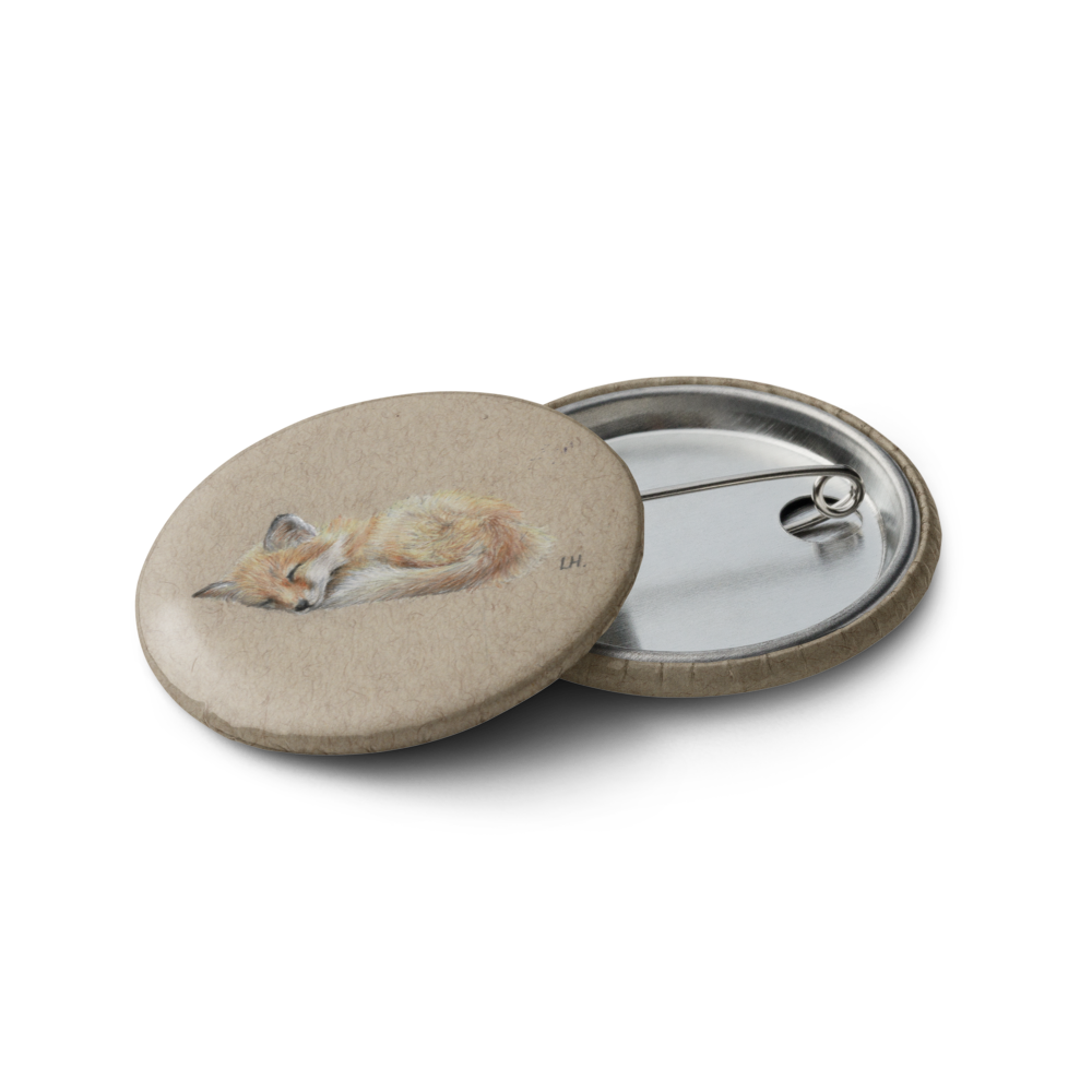 Set of British Wildlife pin buttons