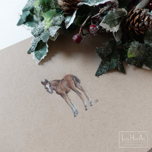 Foal | Original Artwork | Miniature Drawing