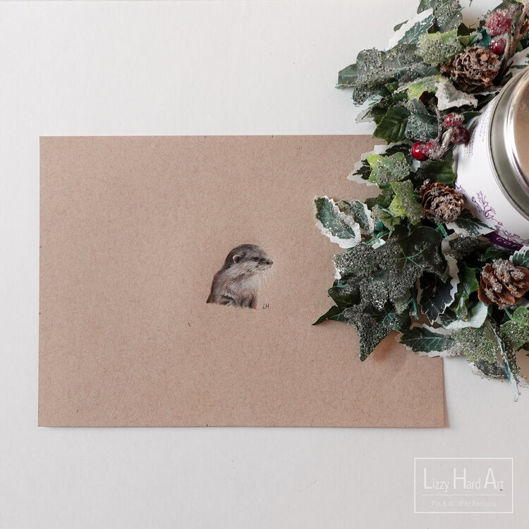 Otter | Original Artwork | Miniature Drawing