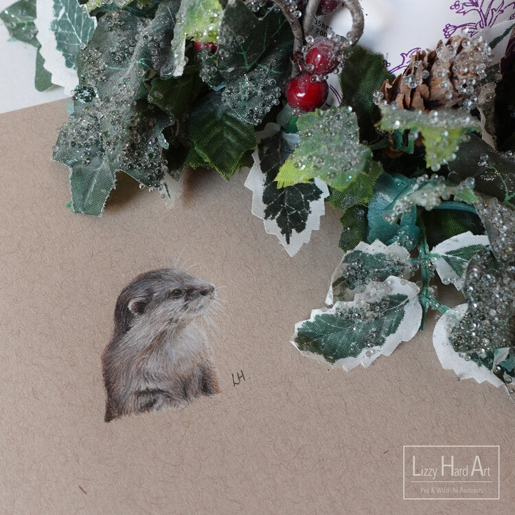 Otter | Original Artwork | Miniature Drawing