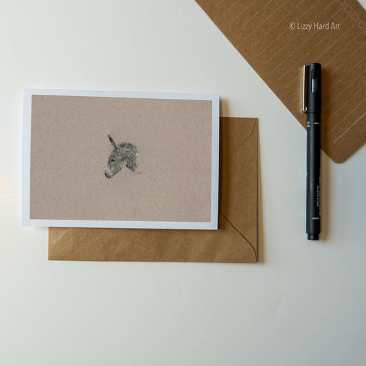 Hand-drawn Donkey | Greetings Card